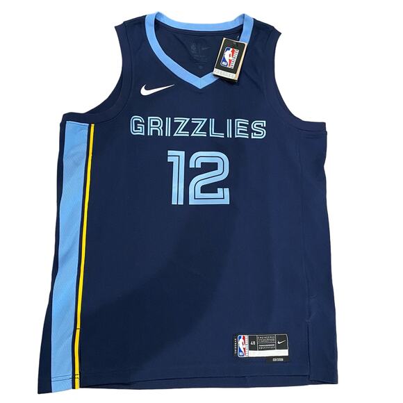 Nike Memphis Grizzlies Icon Edition Jersey Mens Large NBA Swingman Morant L - Picture 2 of 8